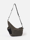 F/CE.® Charcoal Textured Twill Horn Mini Shoulder Bag
