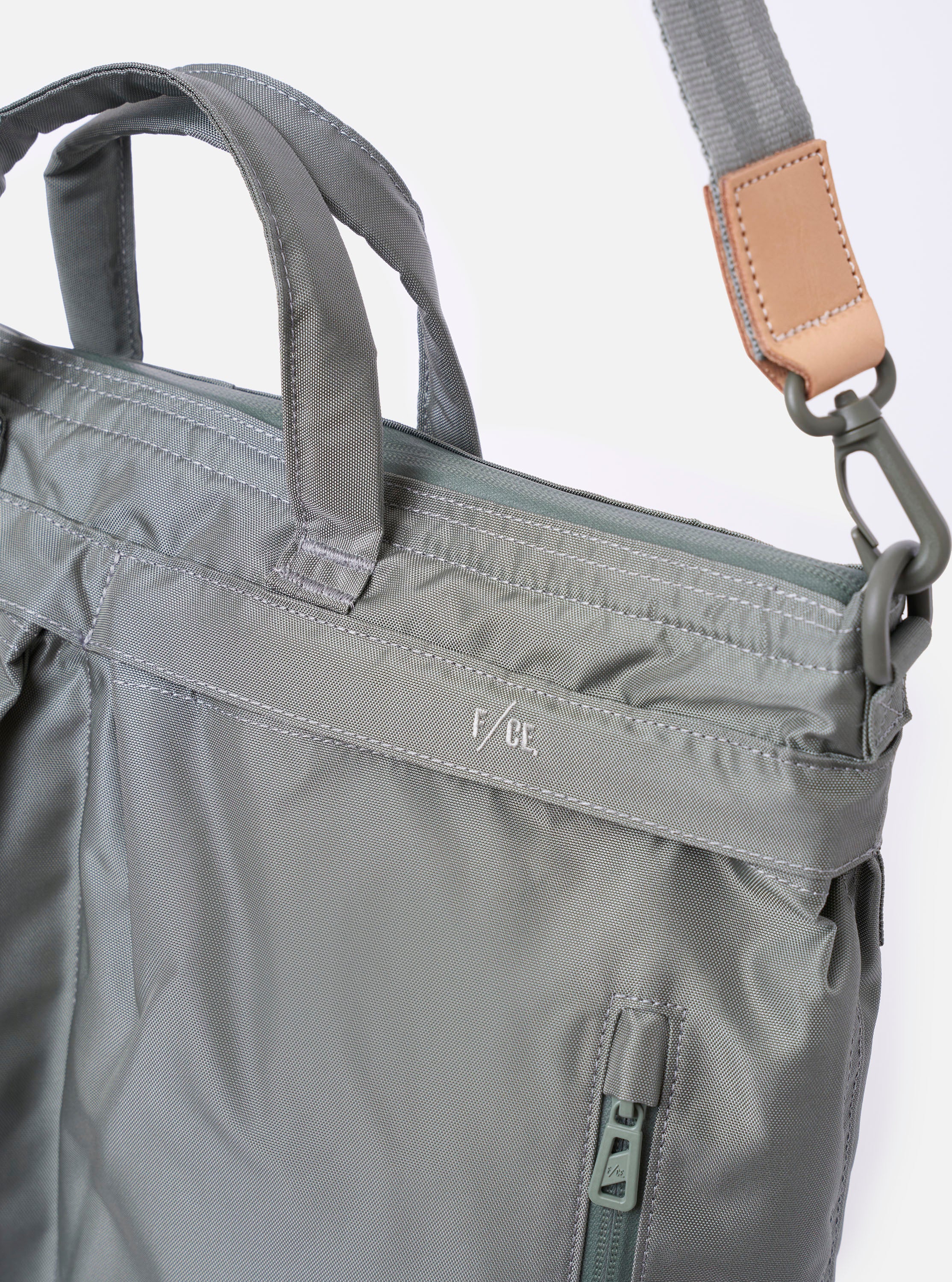F/CE.® Foliage Green Recycled Nylon 420 re/cor 3-Way Helmet Bag