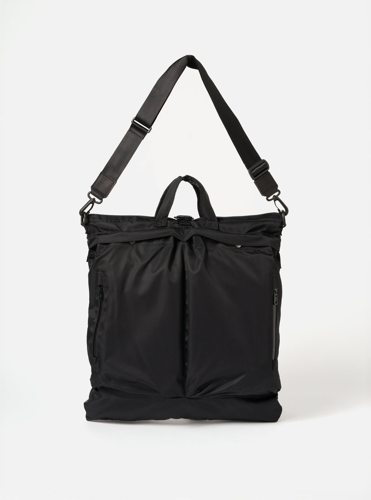Black Recycled Twill F/CE.® 3-Way Helmet Bag