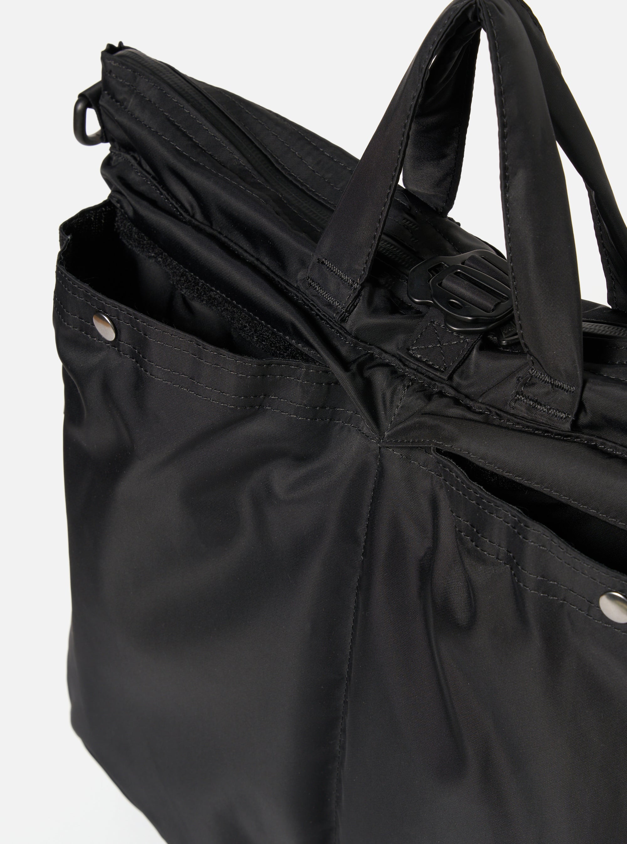 Black Recycled Twill F/CE.® 3-Way Helmet Bag