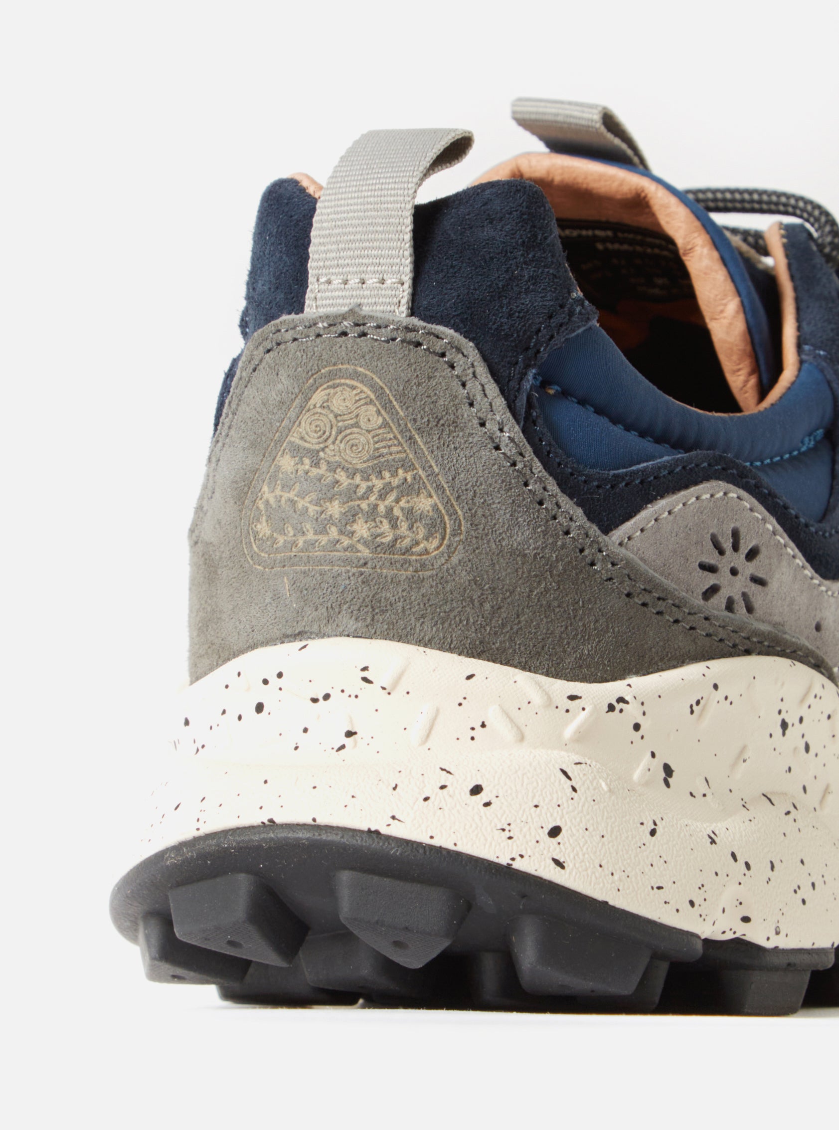 Grey/Navy Suede/Nylon Flower Mountain Yamano 3 Man