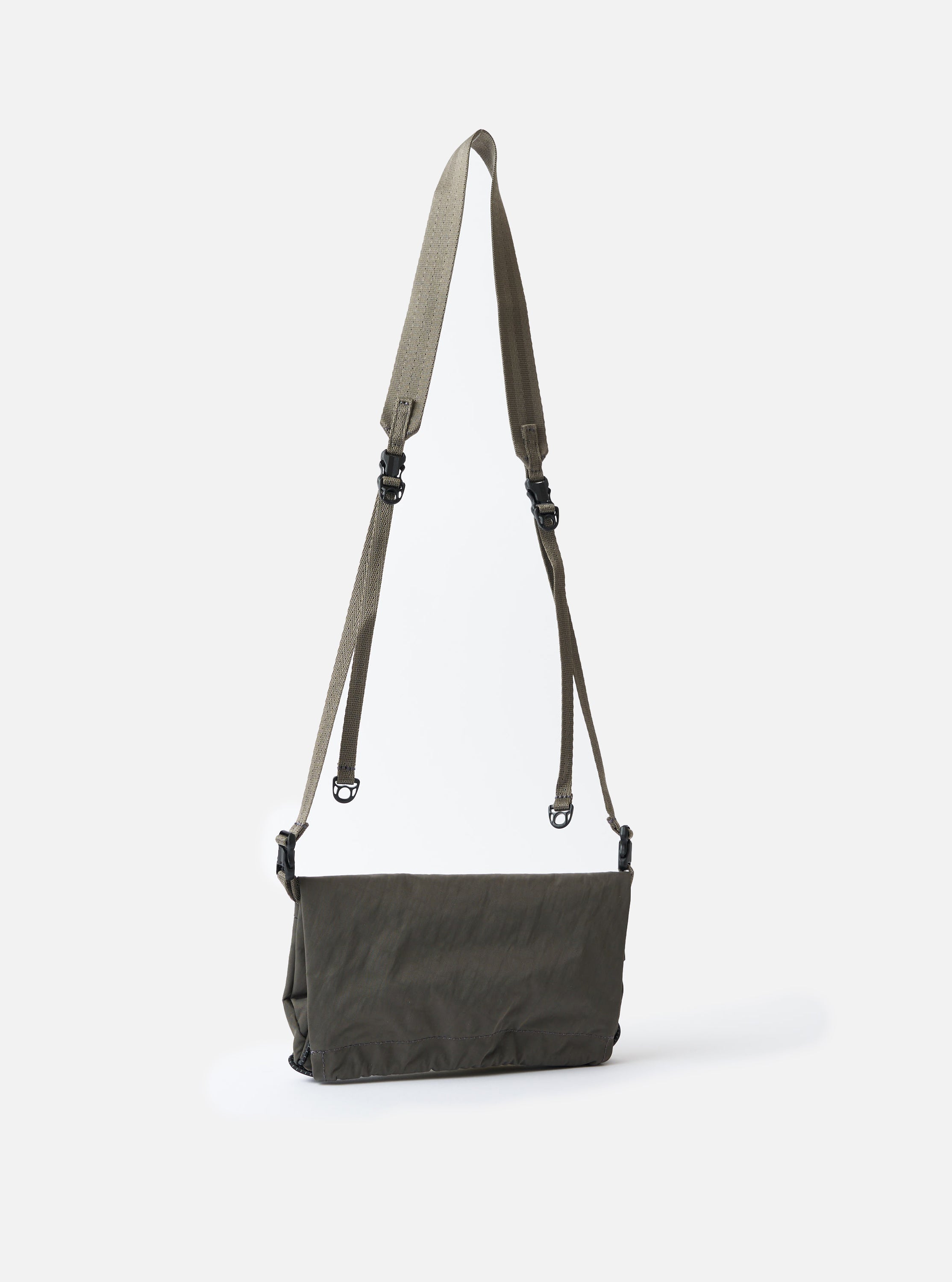 F/CE.® Charcoal Nylon Textured Twill Drawstring Sacoche