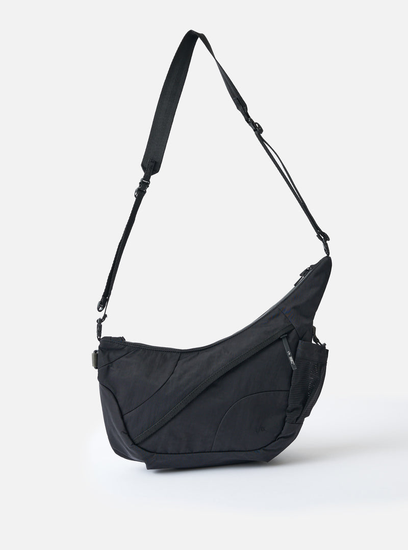 F/CE.® Black Nylon Textured Twill Horn Mini Shoulder Bag