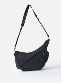 F/CE.® Black Nylon Textured Twill Horn Mini Shoulder Bag