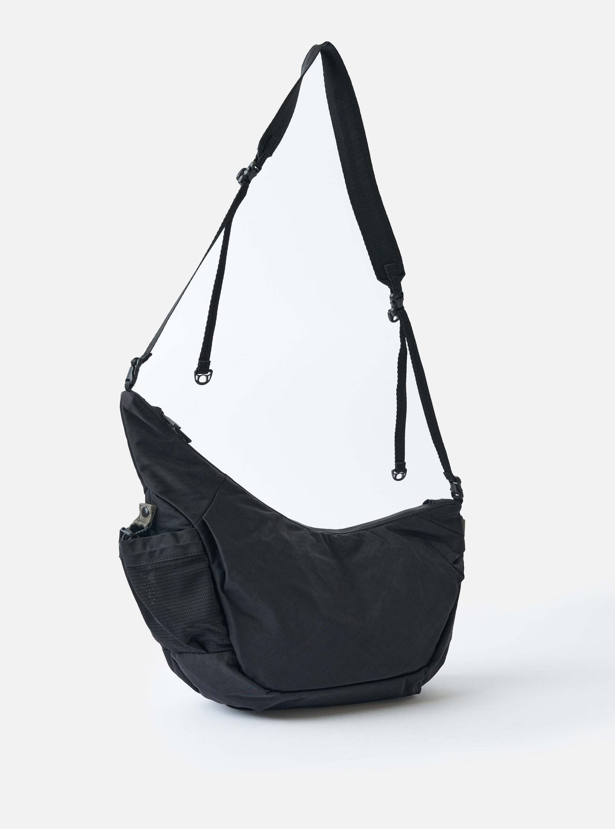 F/CE.® Black Nylon Textured Twill Horn Mini Shoulder Bag