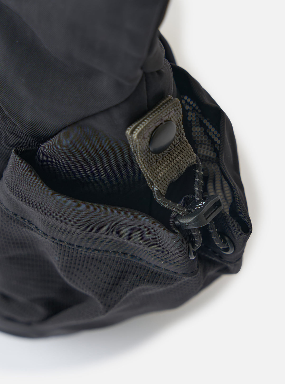 F/CE.® Black Nylon Textured Twill Horn Mini Shoulder Bag