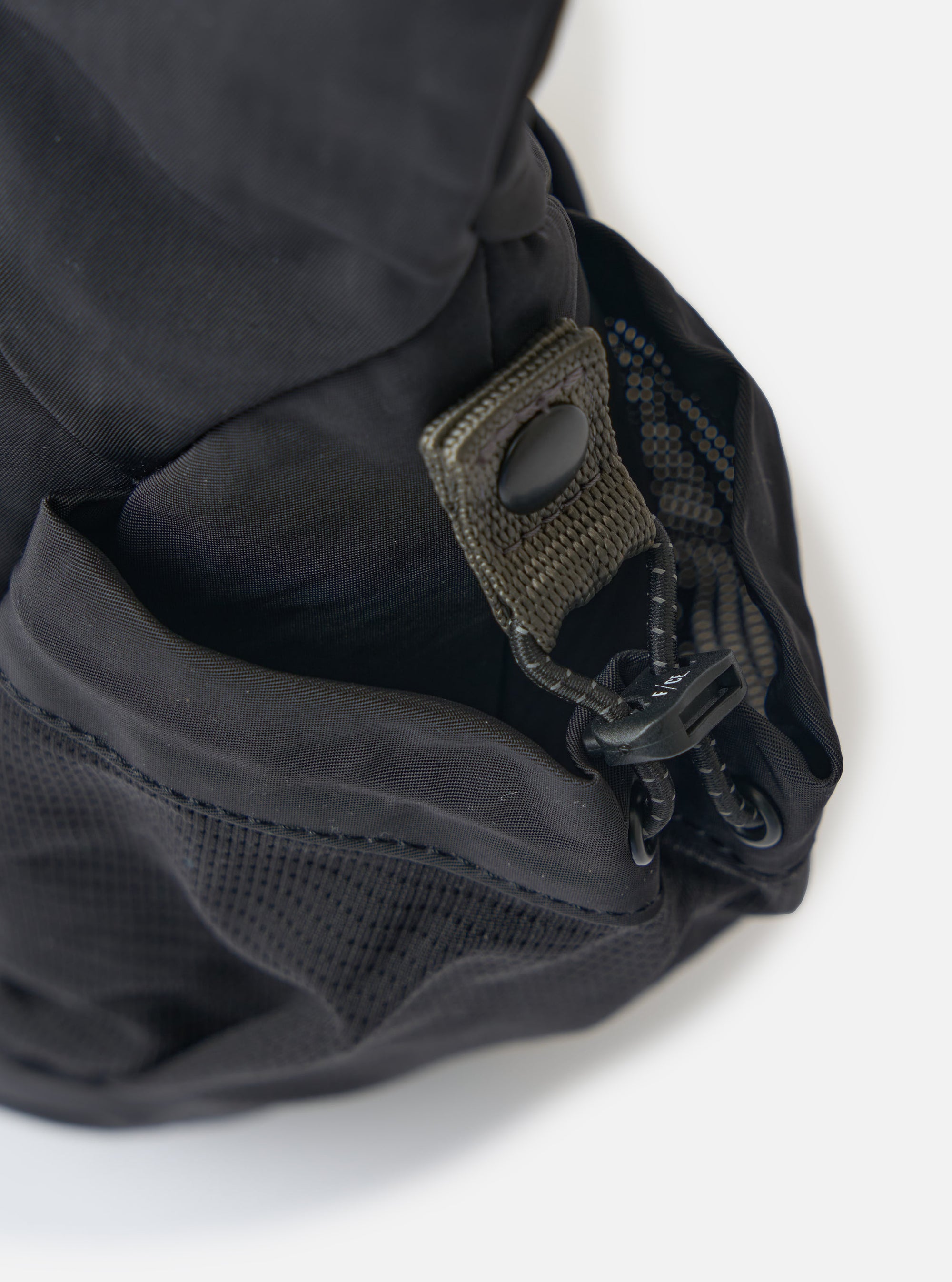 F/CE.® Black Nylon Textured Twill Horn Mini Shoulder Bag