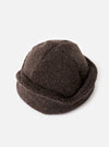 cableami® Brown Recycled Wool Flight Watch Cap