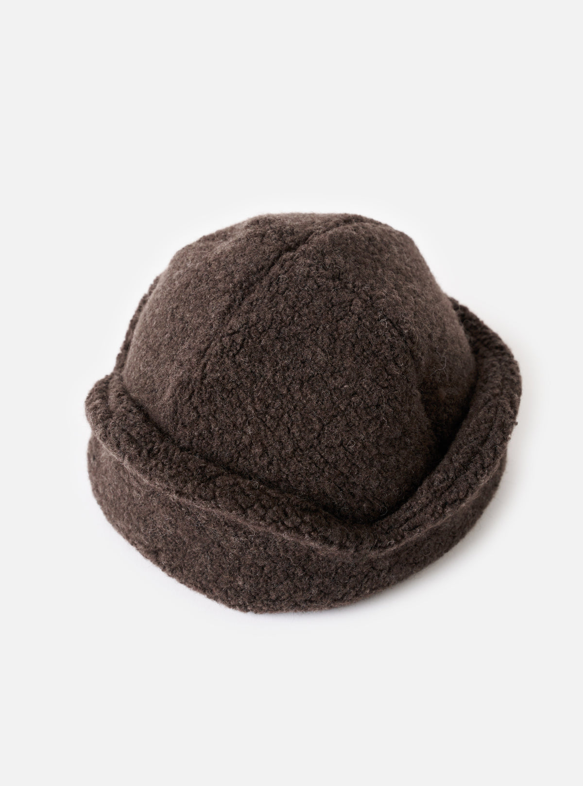 cableami® Brown Recycled Wool Flight Watch Cap