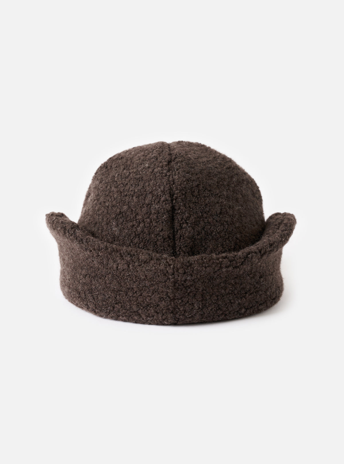 cableami® Brown Recycled Wool Flight Watch Cap