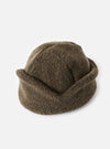 cableami® Olive Recycled Wool Flight Watch Cap