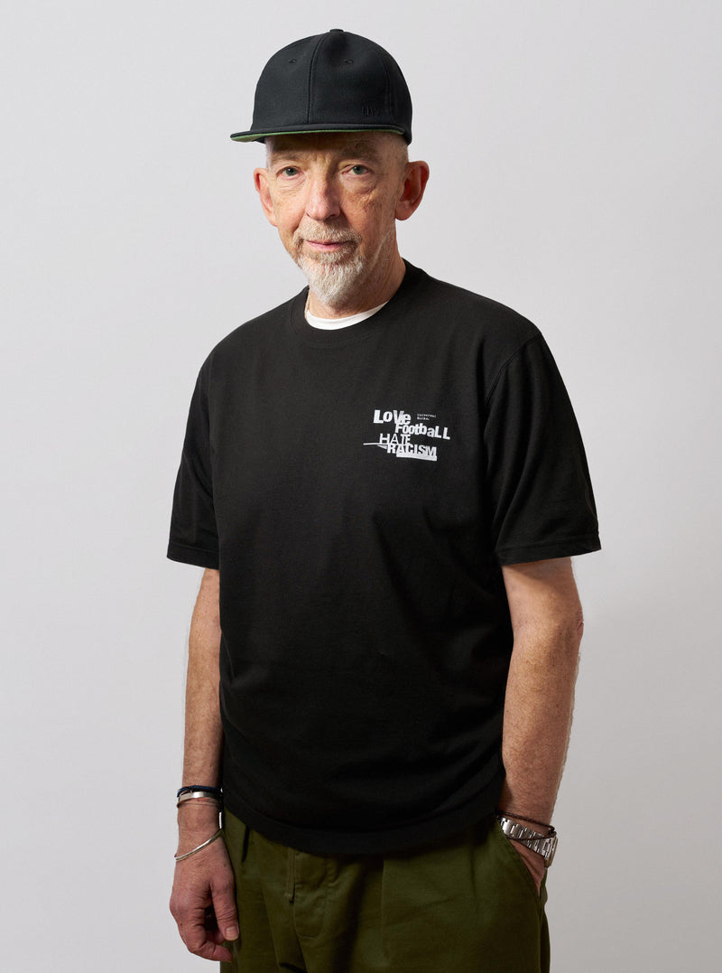 Black Love Football Jersey Print Tee