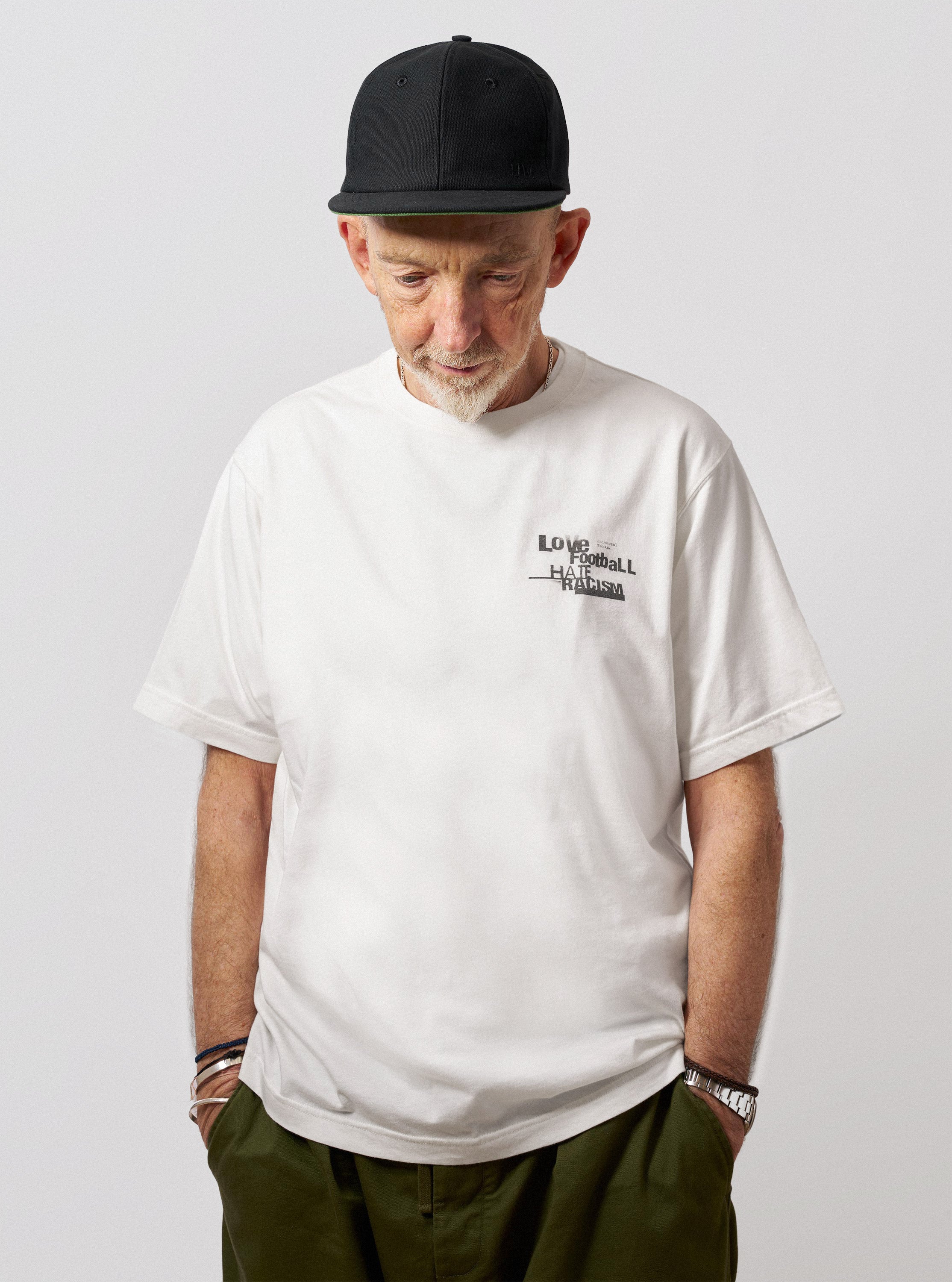 Men's Ecru Love Football Jersey Print Tee – Universal Works