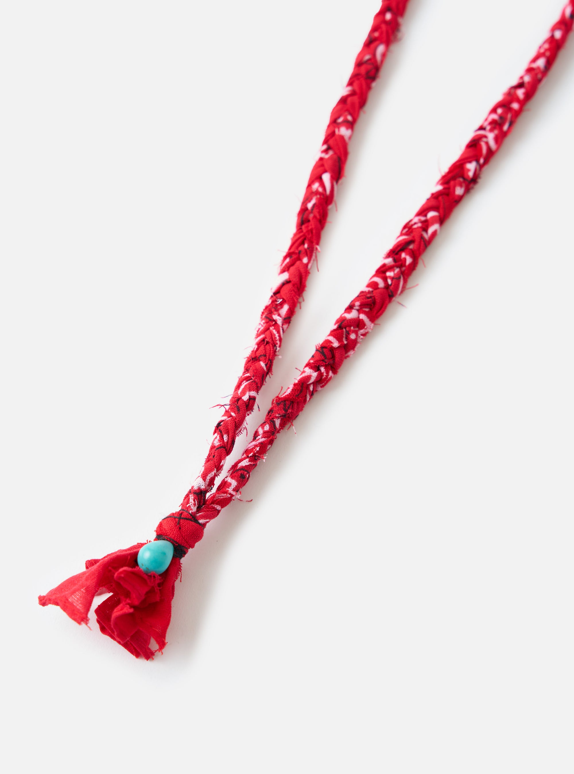Hanami of Rome Red/Turquoise Bead Bandana Necklace No.49