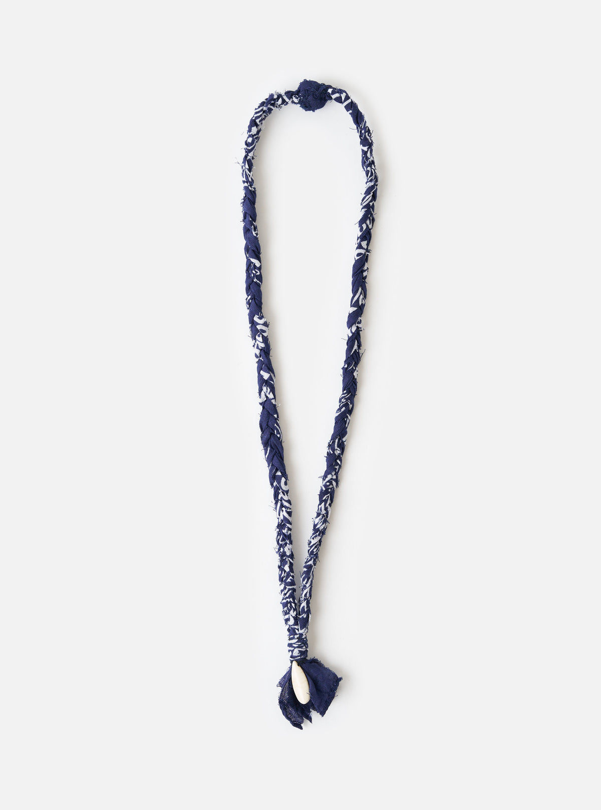 Hanami of Rome Blue/White Turquoise Pendant Bandana Necklace No.51