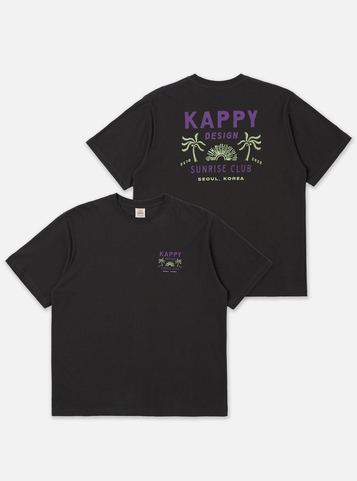 Kappy Charcoal Palm Coast Half Tee