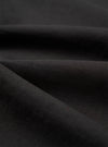 A close-up swatch image of the Kappy Charcoal Palm Coast Half Tee fabric displays a charcoal grey color with a soft, jersey knit texture. The material fills the frame, providing a detailed view of the garment's color and cotton construction.