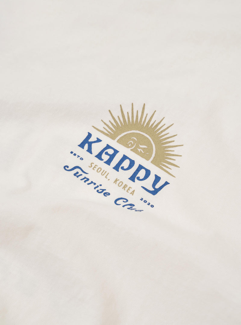 Kappy White Sunny Wink Half Tee