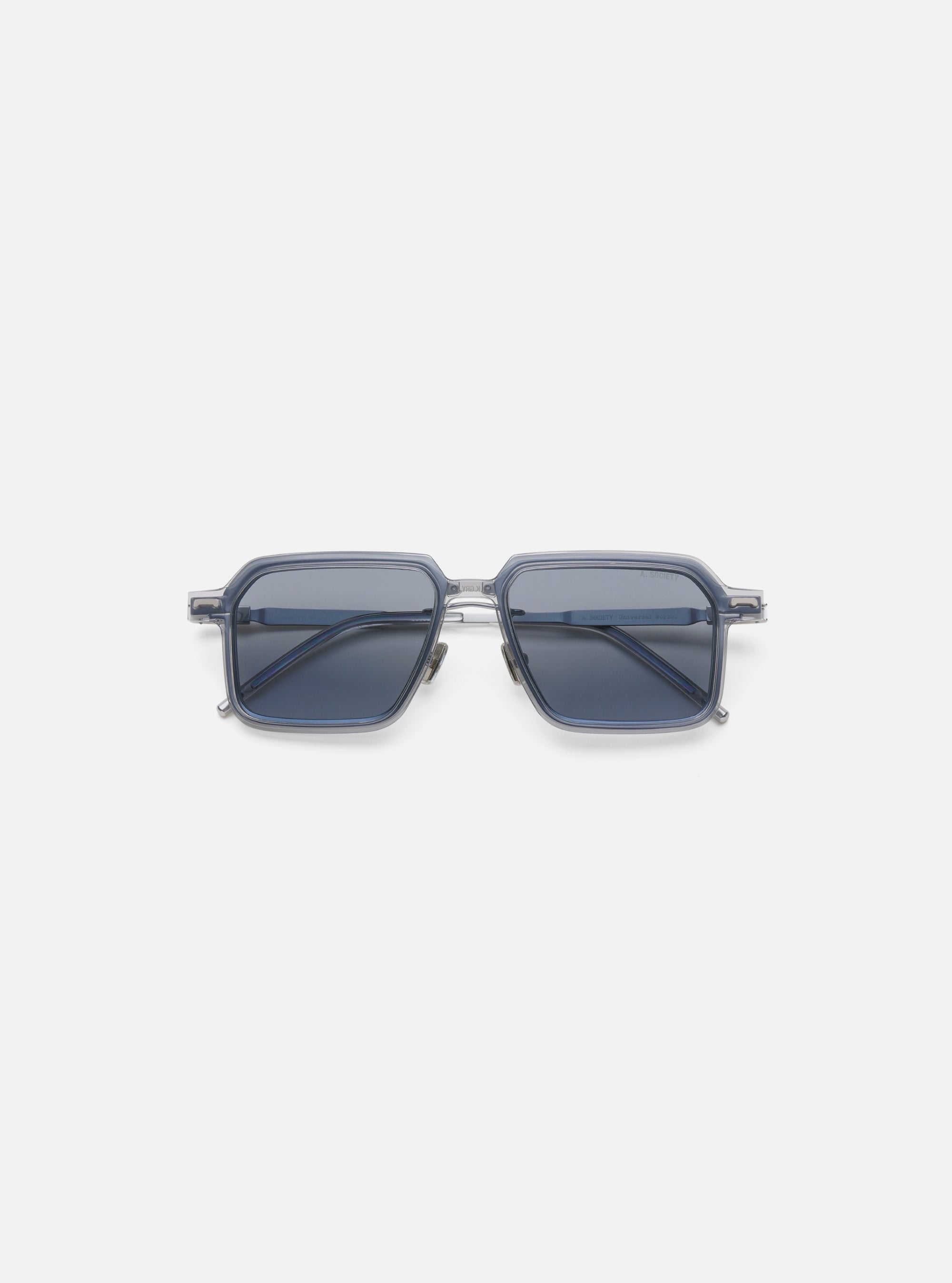 A. SOCIETY x Universal Works Silver/Grey Kowloon Eyewear