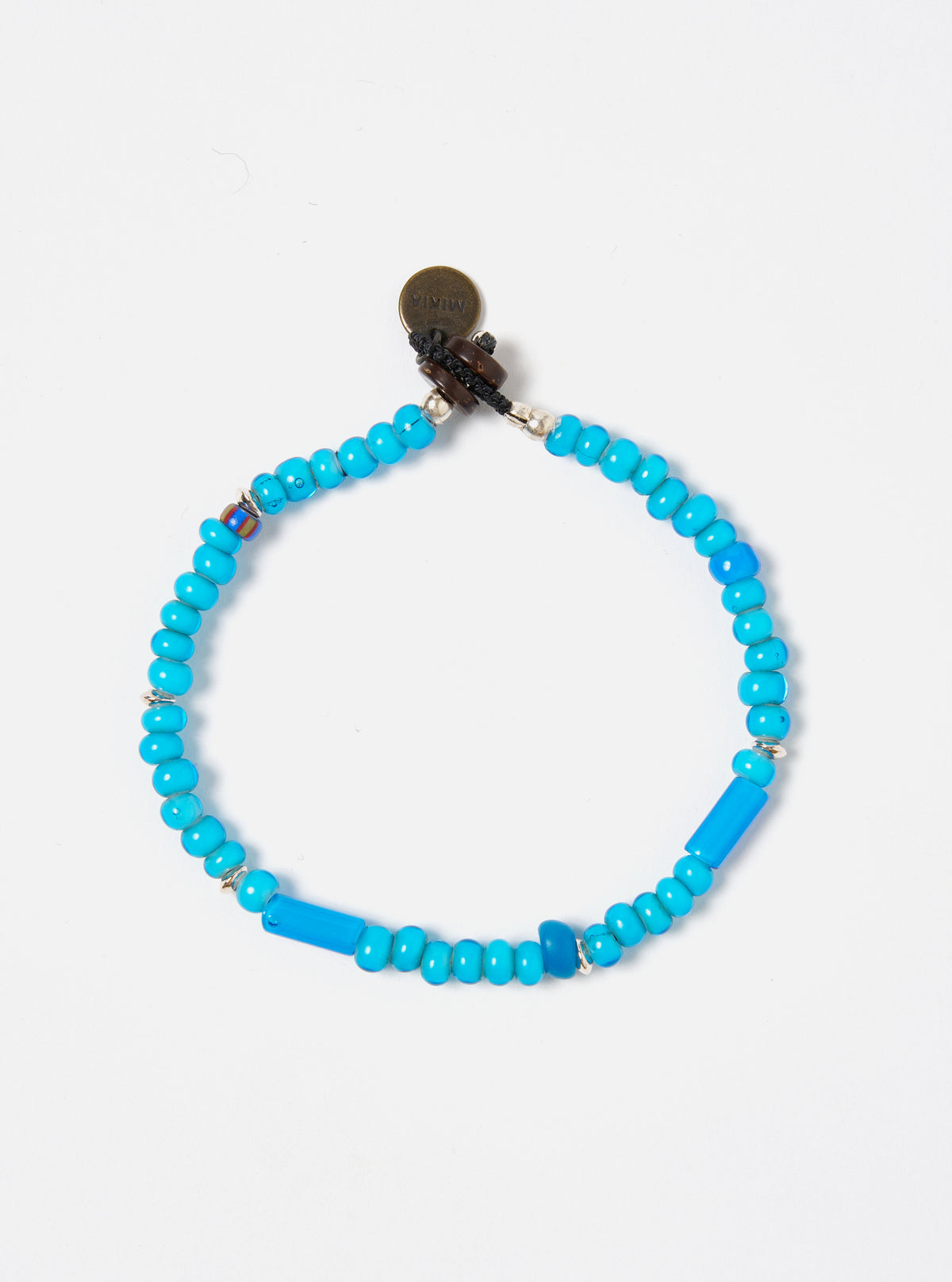Mikia Bracelet in Blue/White Hearts