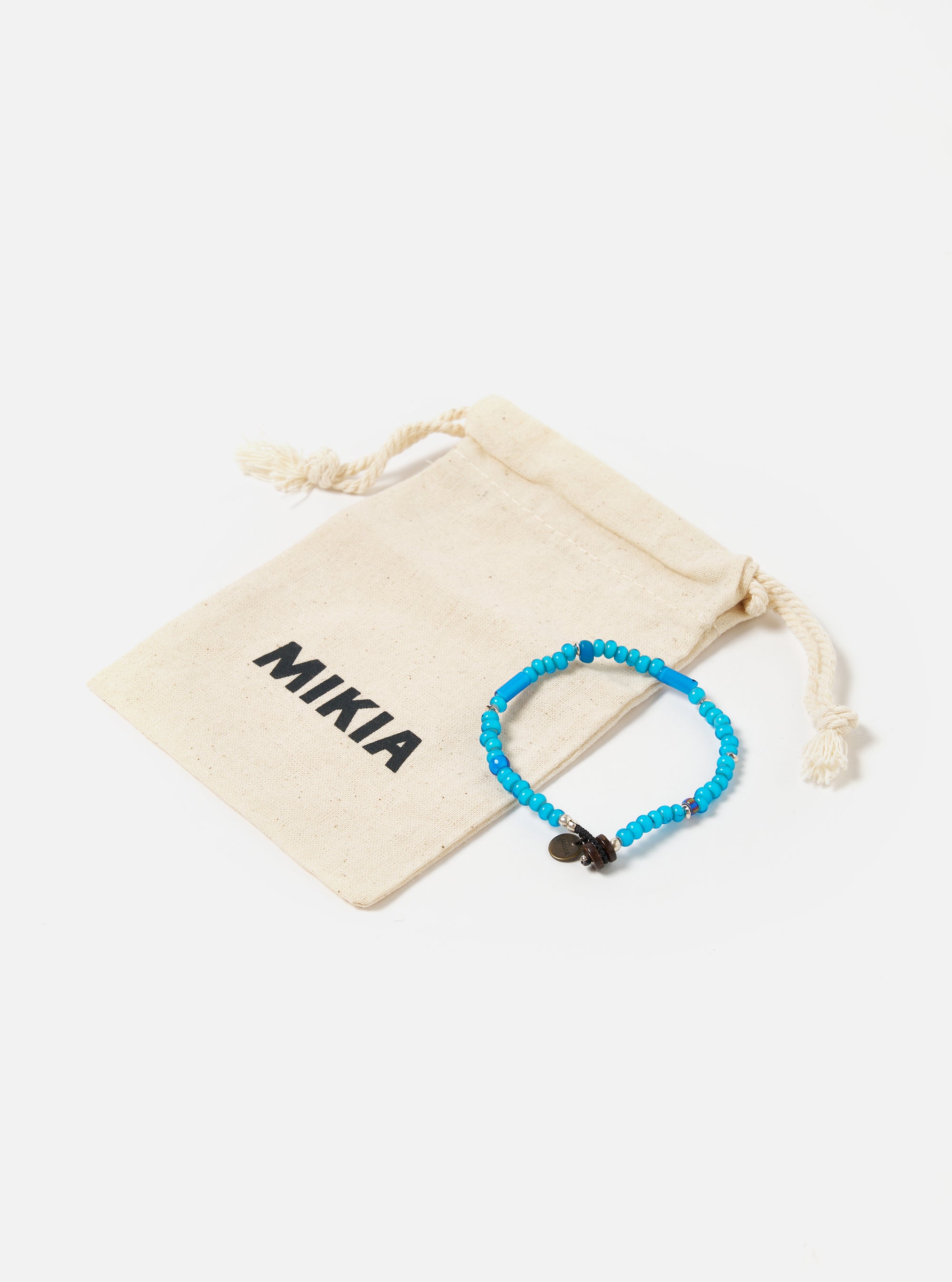 Mikia Bracelet in Blue/White Hearts