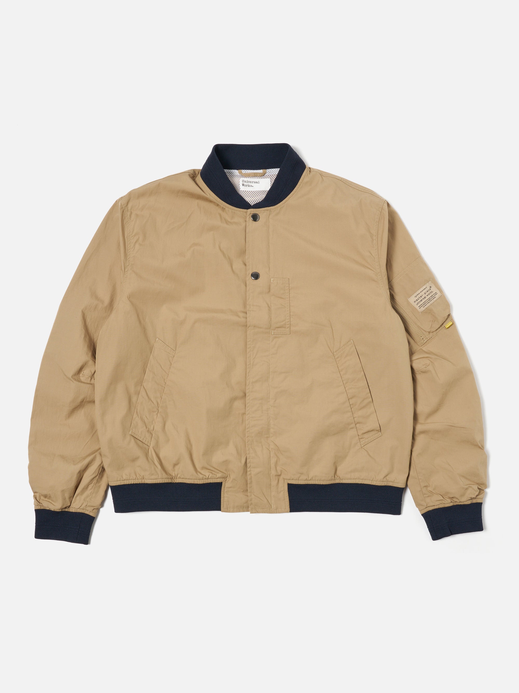 master-piece x Universal Works Sand Broadcloth NS Bomber Jacket