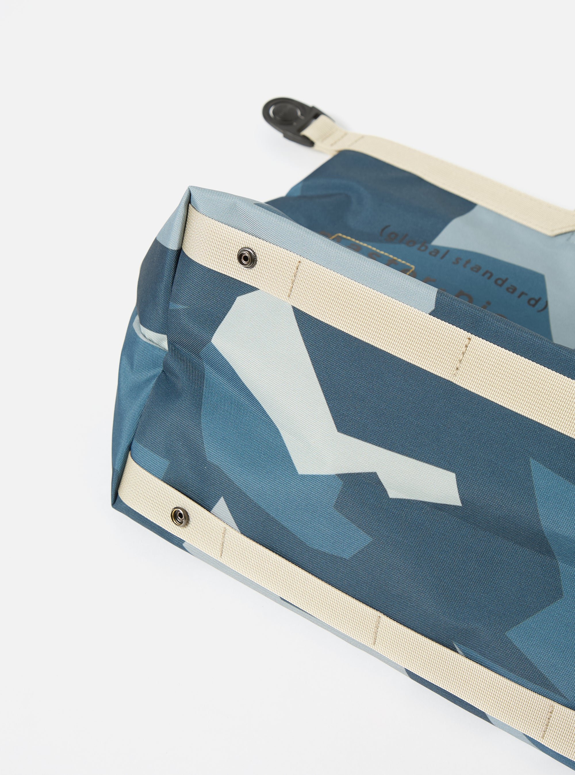 master-piece x Universal Works Blue Camo Recycled Tech Canvas Large Tote Bag