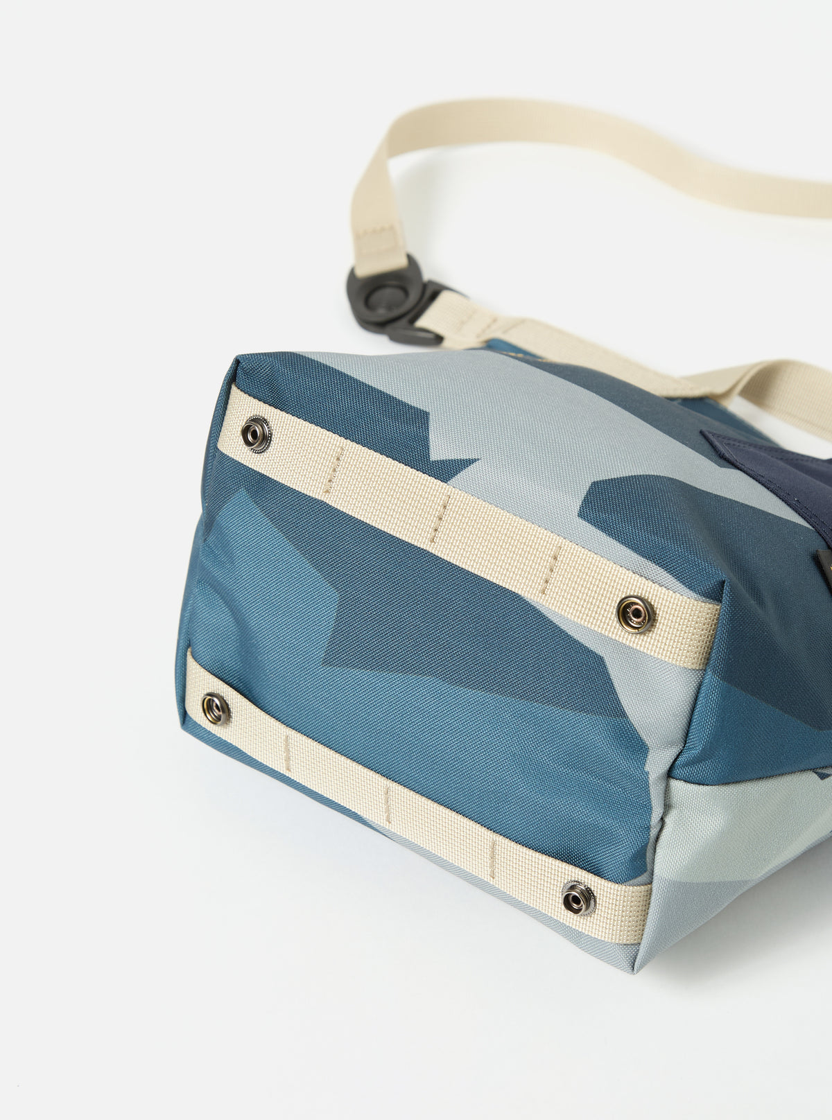 master-piece x Universal Works Blue Camo Recycled Tech Canvas Small Tote Bag
