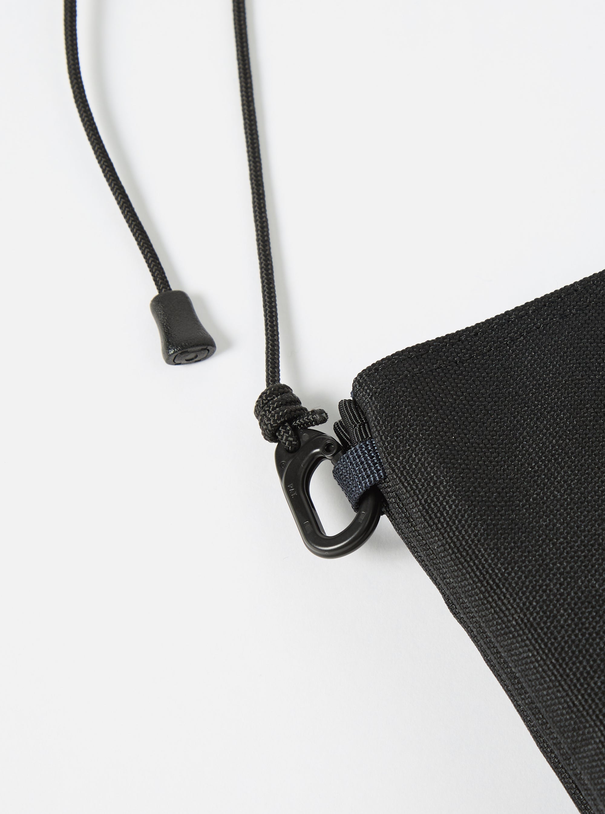 master-piece x Universal Works Black Recycled Tech Canvas Sacoche
