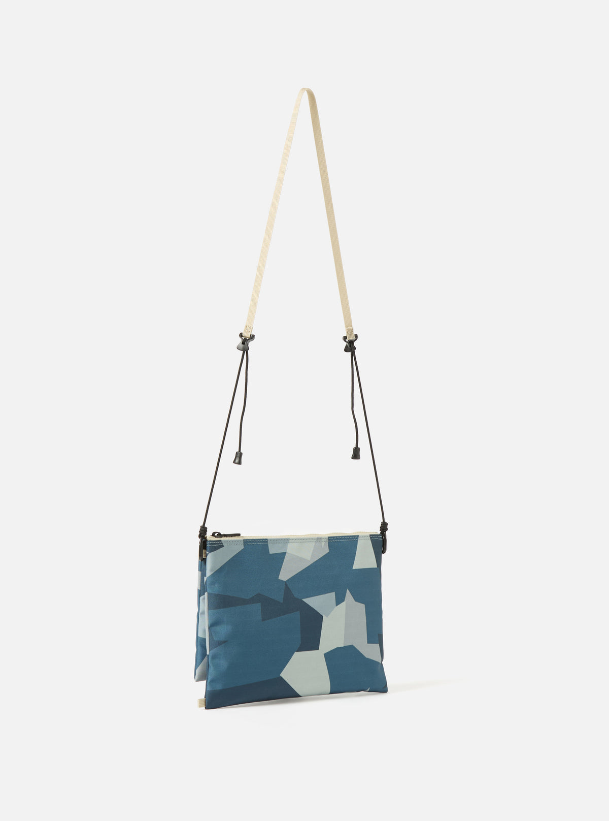 master-piece x Universal Works Blue Camo Recycled Tech Canvas Sacoche