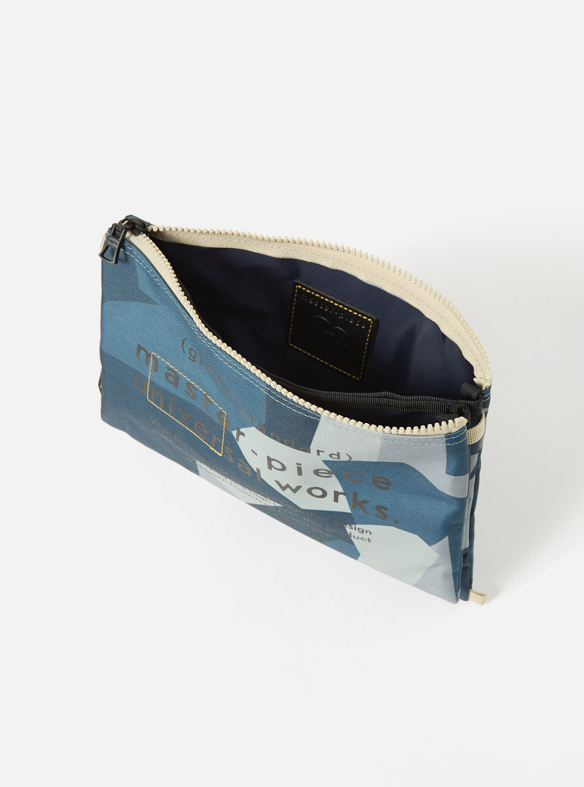 master-piece x Universal Works Blue Camo Recycled Tech Canvas Sacoche