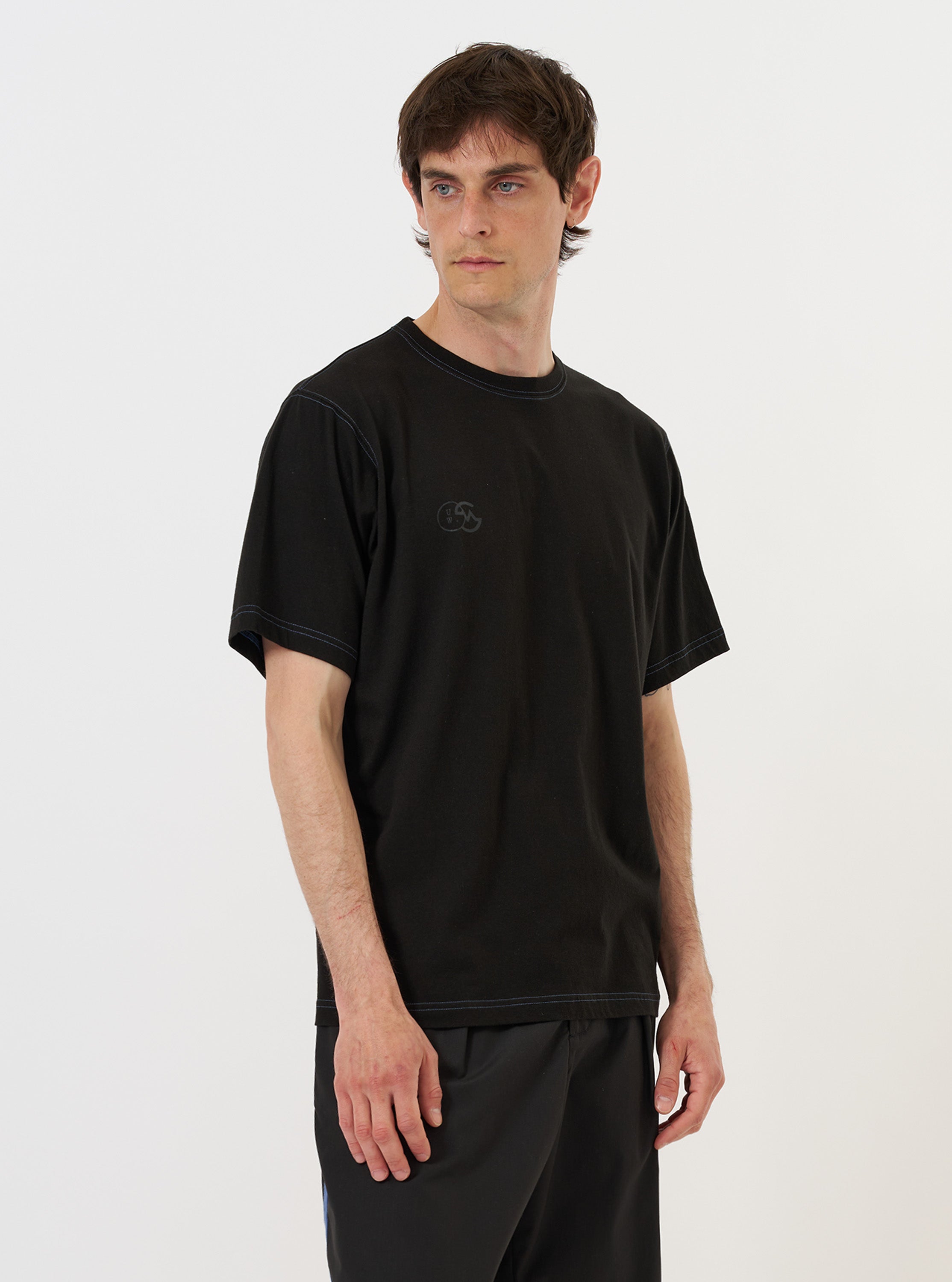 Men's Black Single Jersey Print Tee – Universal Works