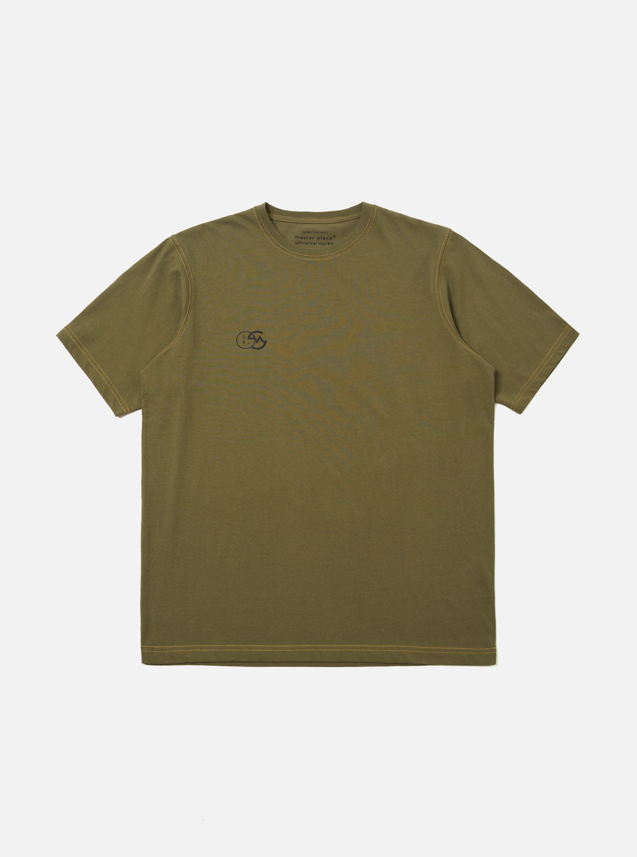 Men's Olive Single Jersey Print Tee – Universal Works