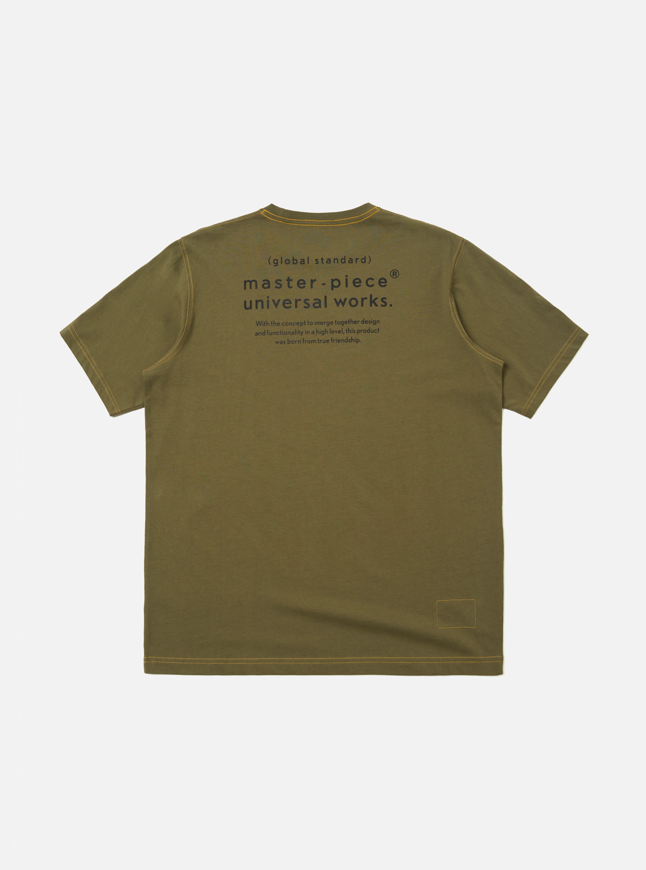 Men's Olive Single Jersey Print Tee – Universal Works