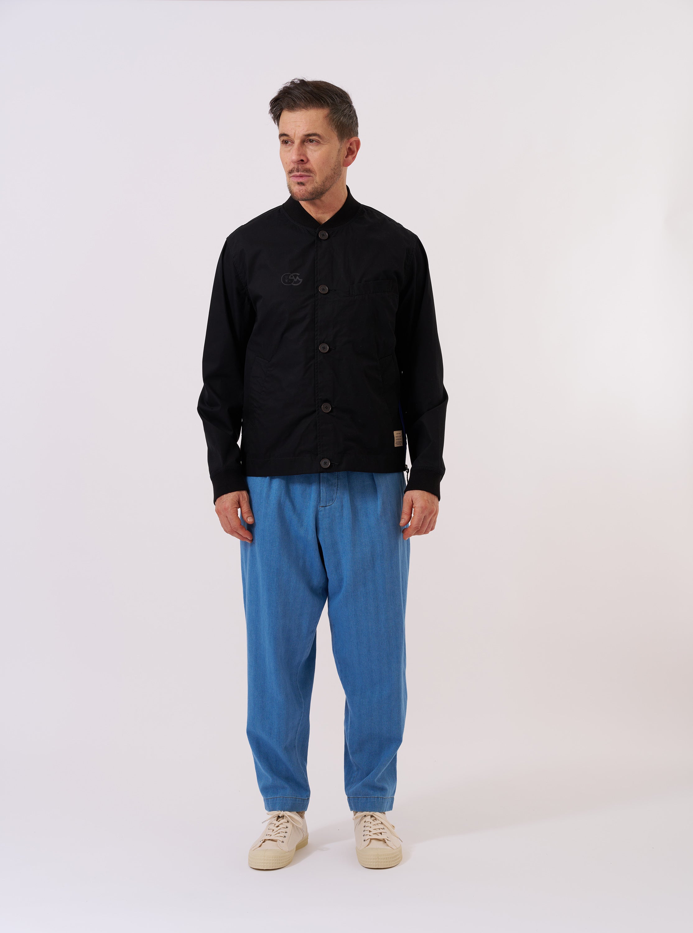 Men's Black Peached Poplin Newark Jacket – Universal Works