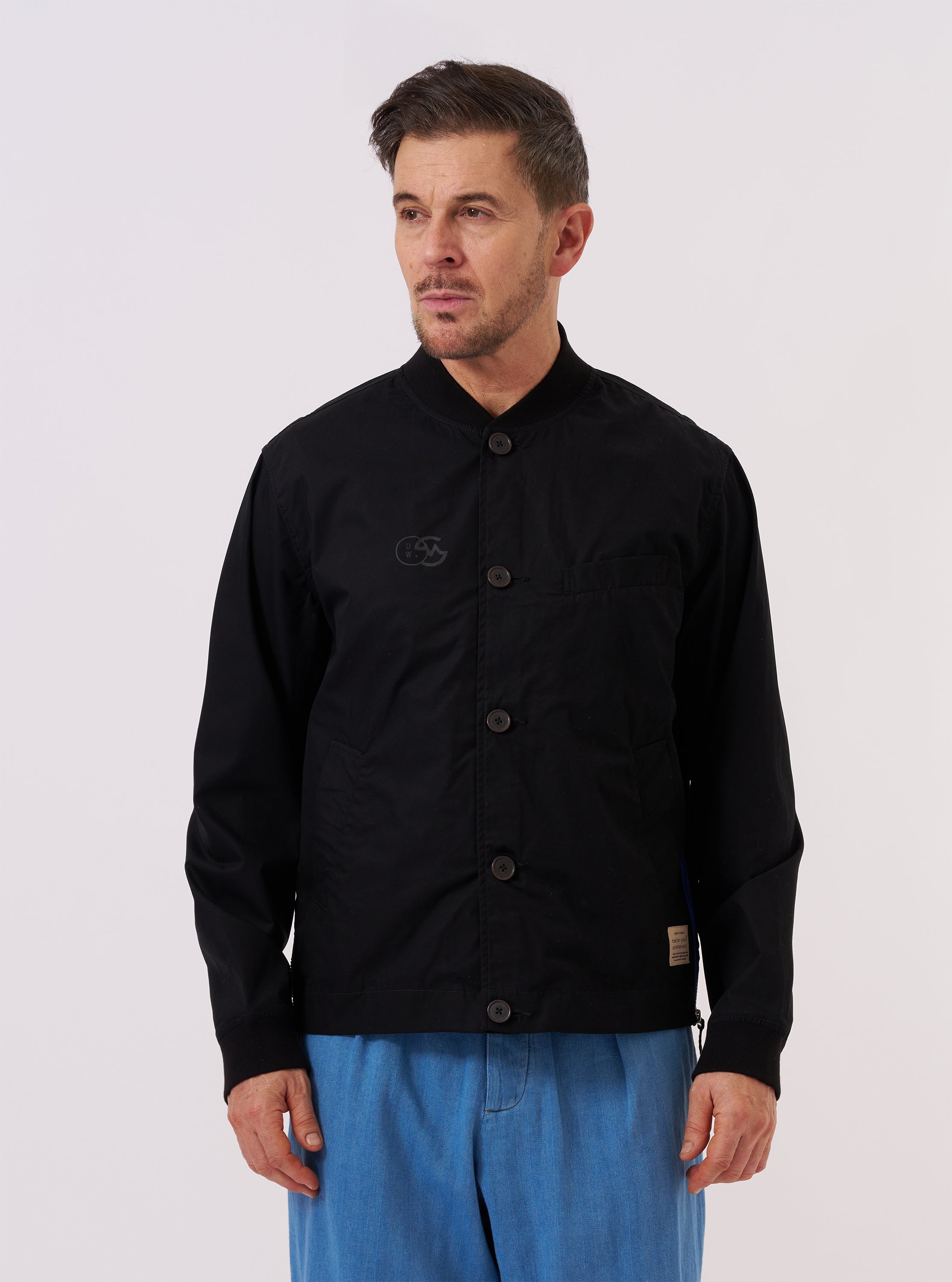 Men's Black Peached Poplin Newark Jacket – Universal Works