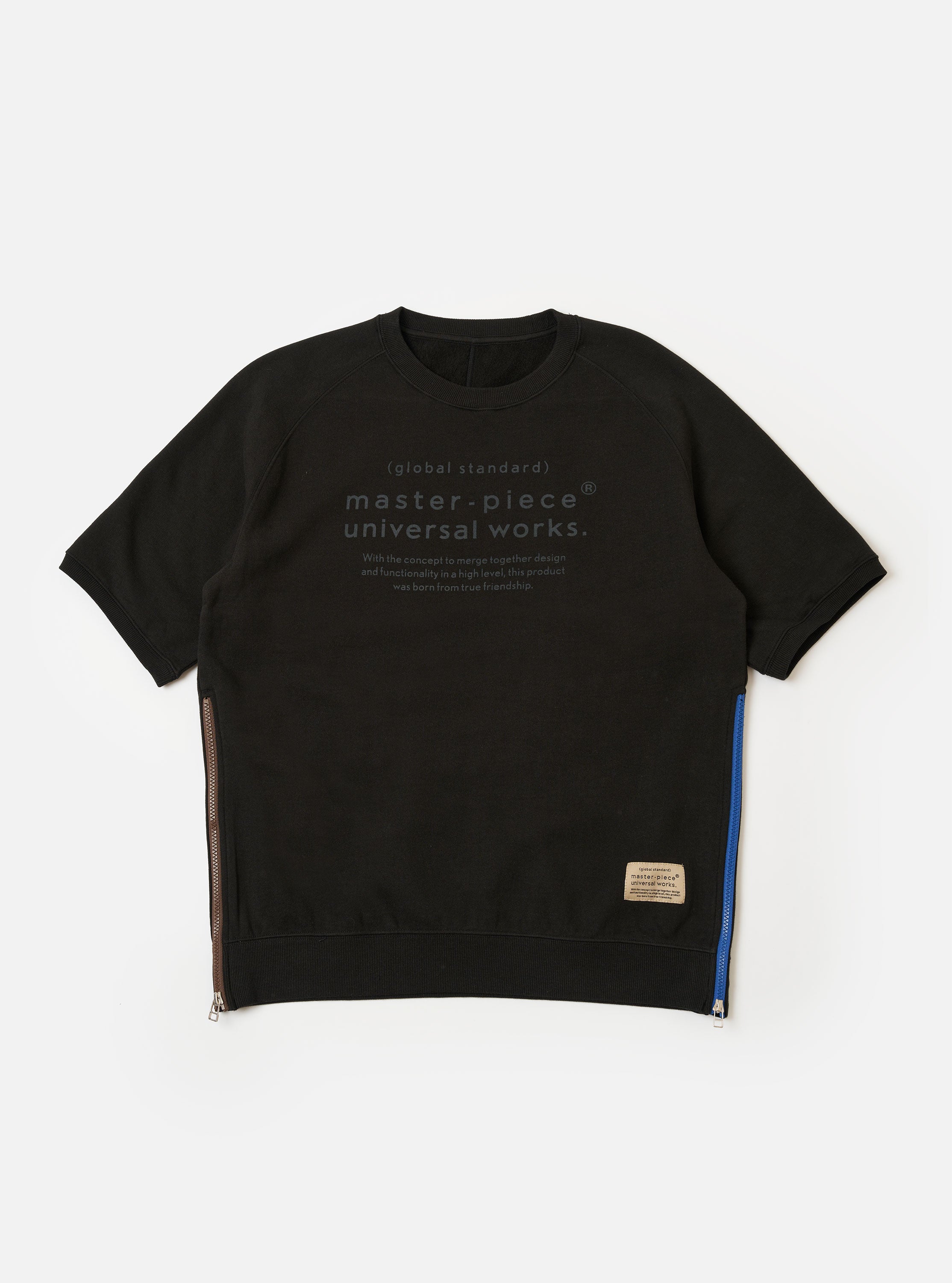 Men's Black Brush Back Sweat S/S Billy Sweat – Universal Works