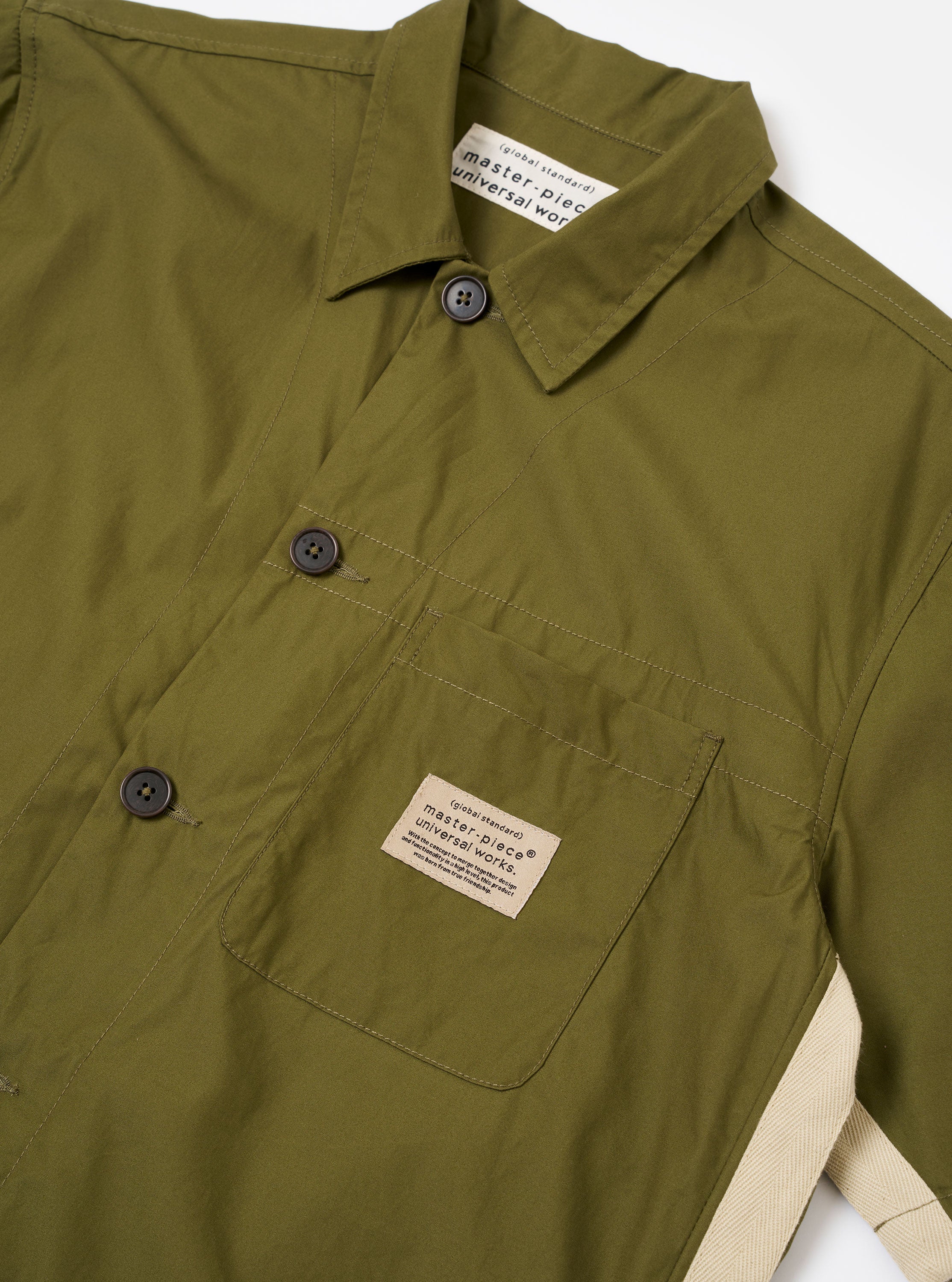 Men's Olive Recycled Poly Tech Tech Overshirt – Universal Works