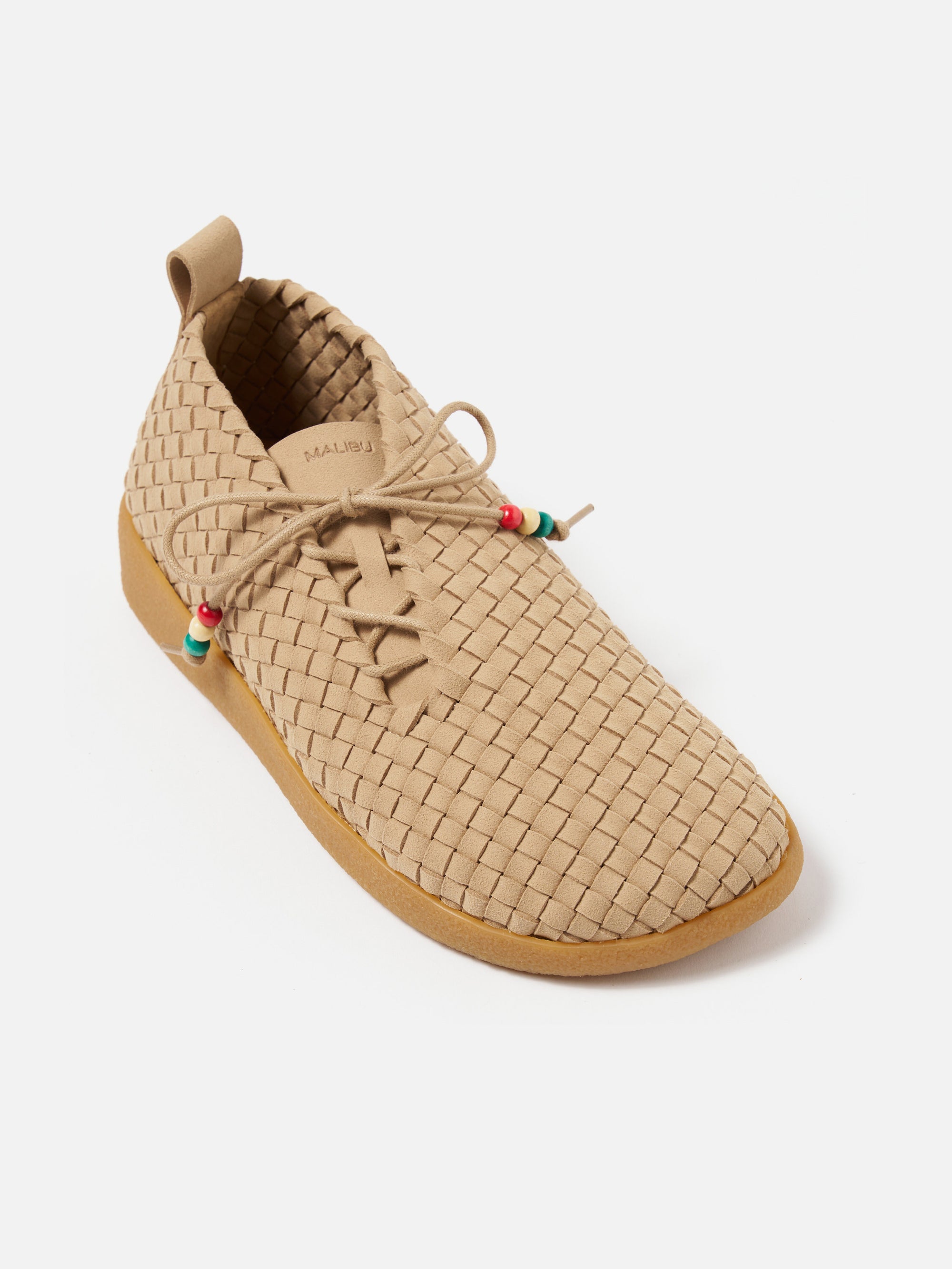 Beige Vegan Leather/Crepe Malibu Matador