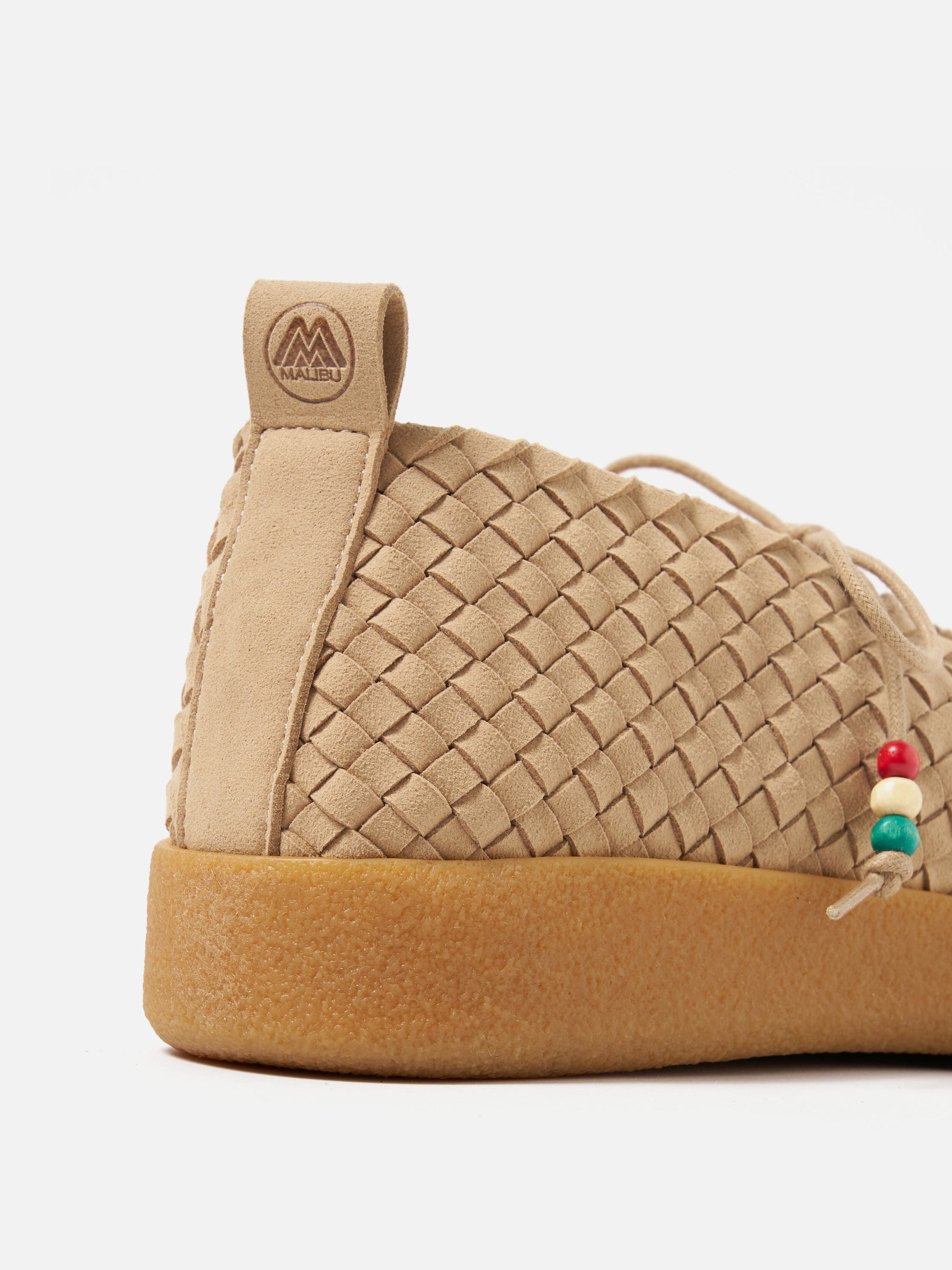 Beige Vegan Leather/Crepe Malibu Matador
