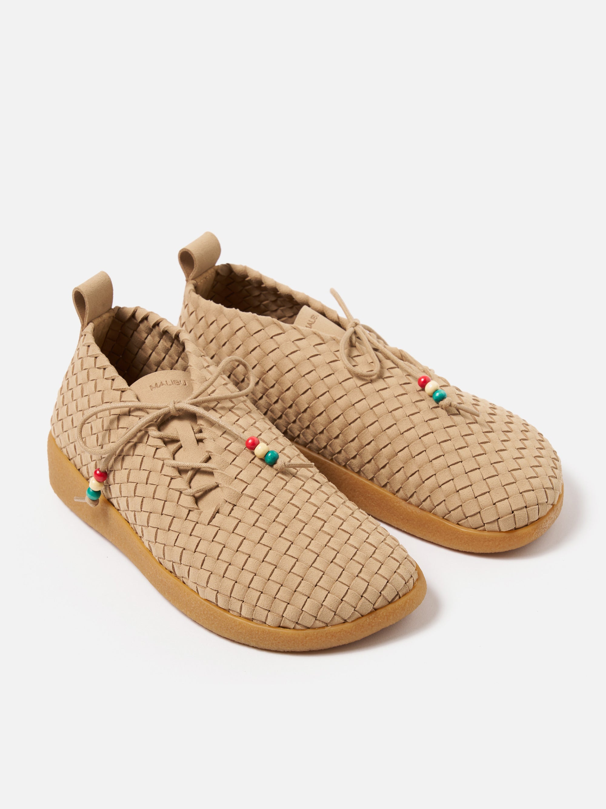 Beige Vegan Leather/Crepe Malibu Matador