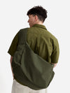 master-piece x Universal Works Olive Large Canvas Shoulder Bag