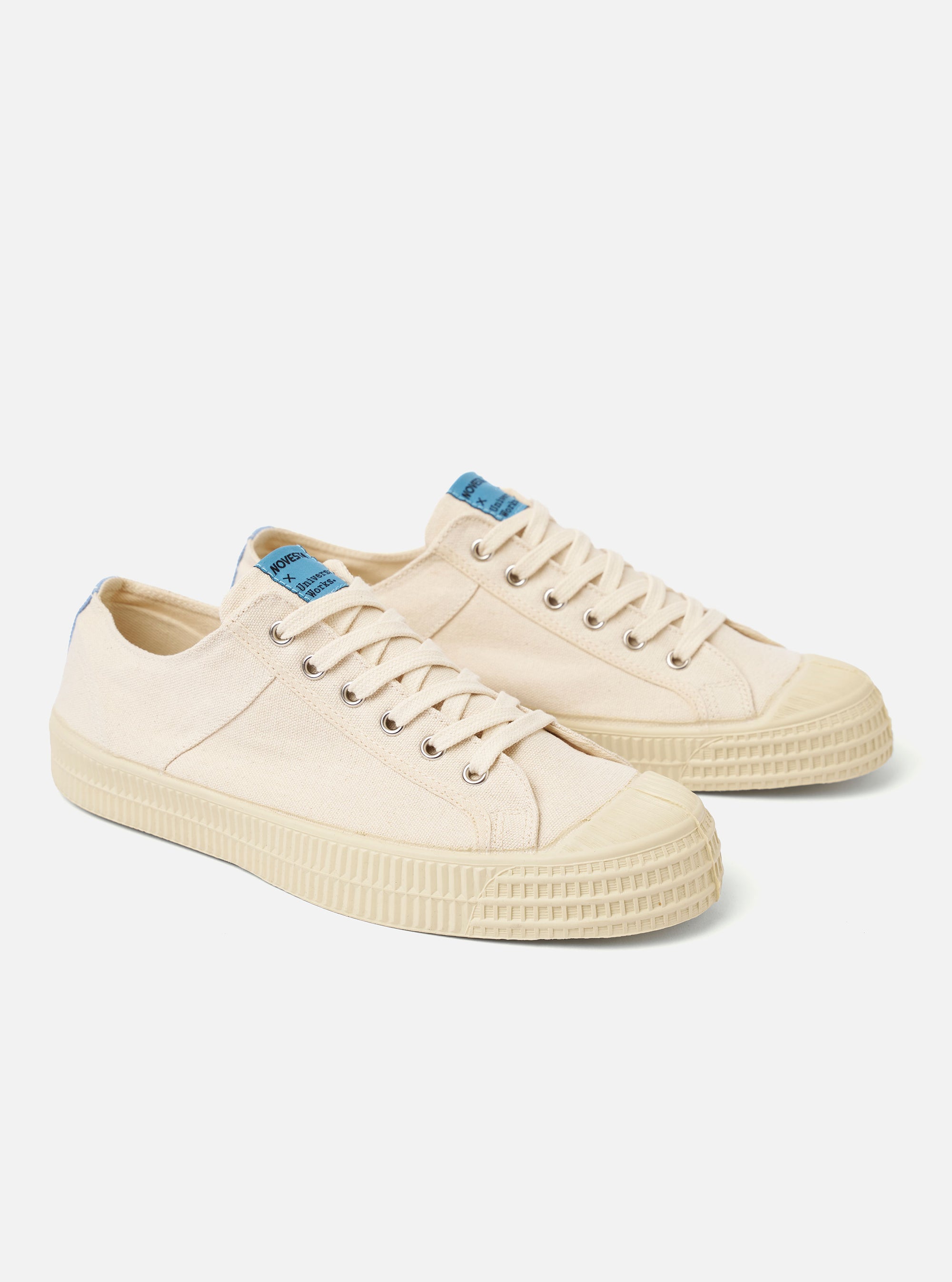 Novesta for Universal Works Ecru/Pale Blue Canvas Star Master