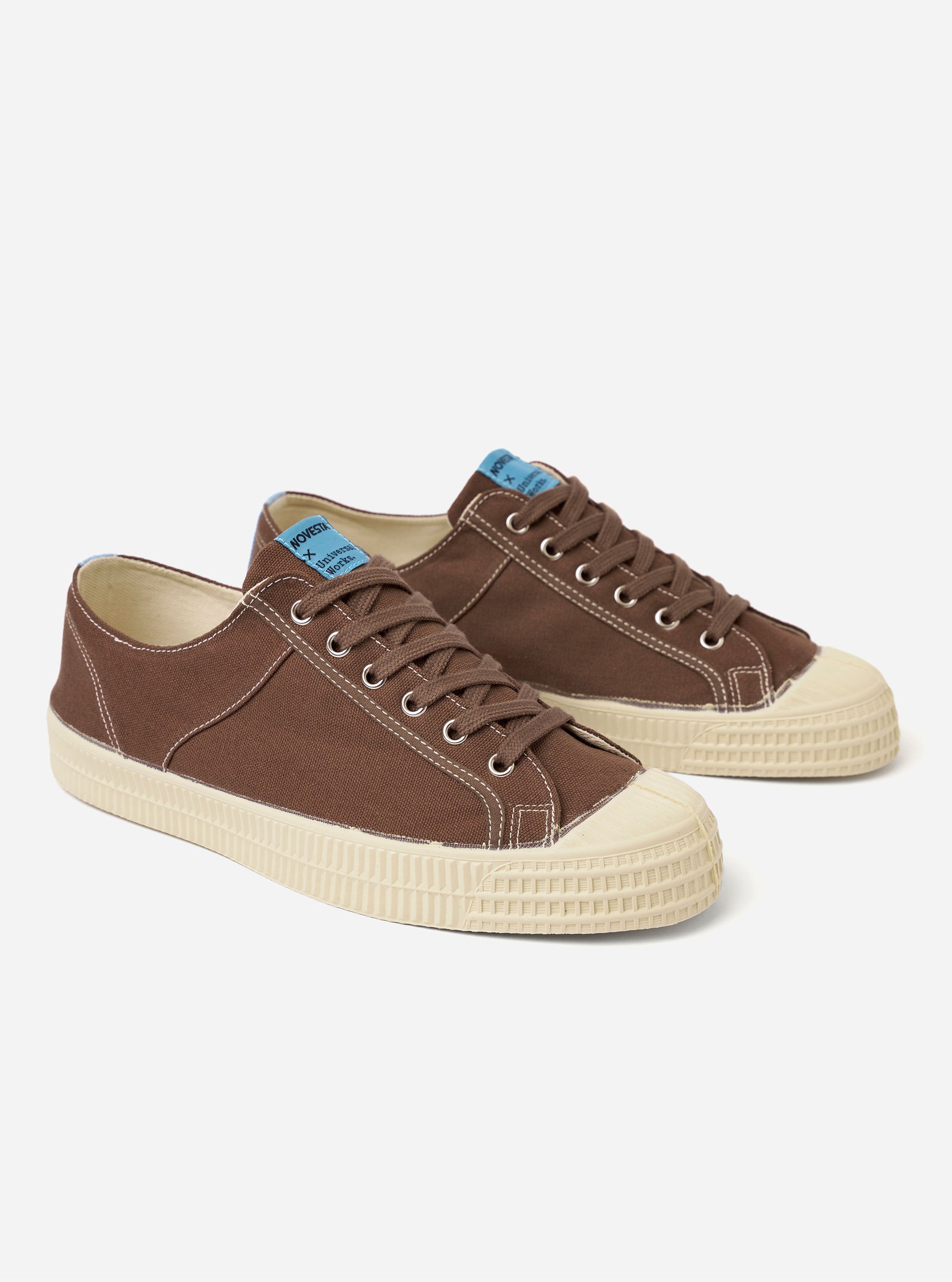 Novesta for Universal Works Brown/Pale Blue Canvas Star Master