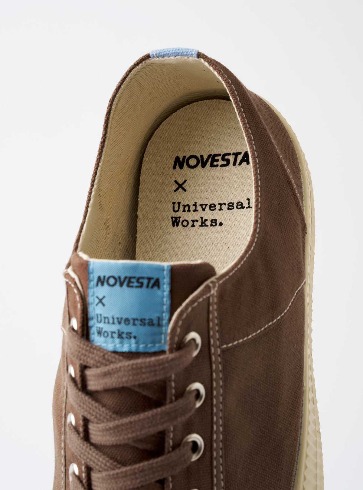 Novesta for Universal Works Brown/Pale Blue Canvas Star Master