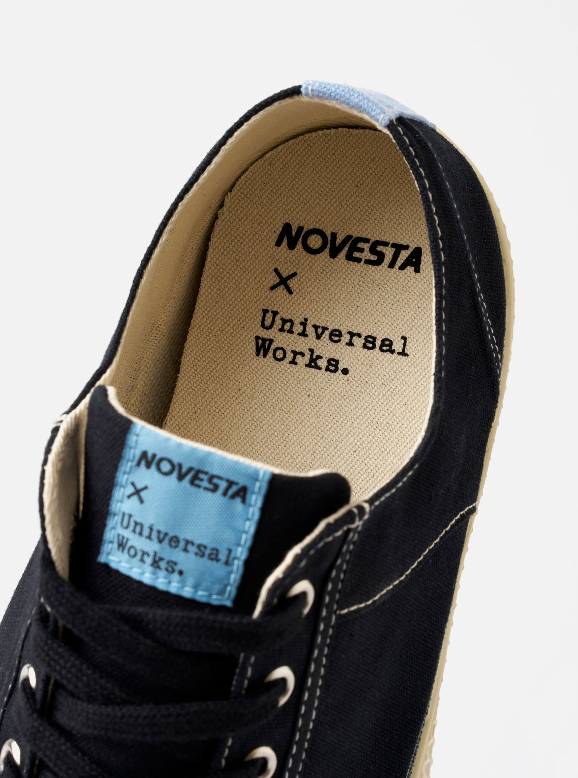 Novesta for Universal Works Black/Pale Blue Canvas Star Master