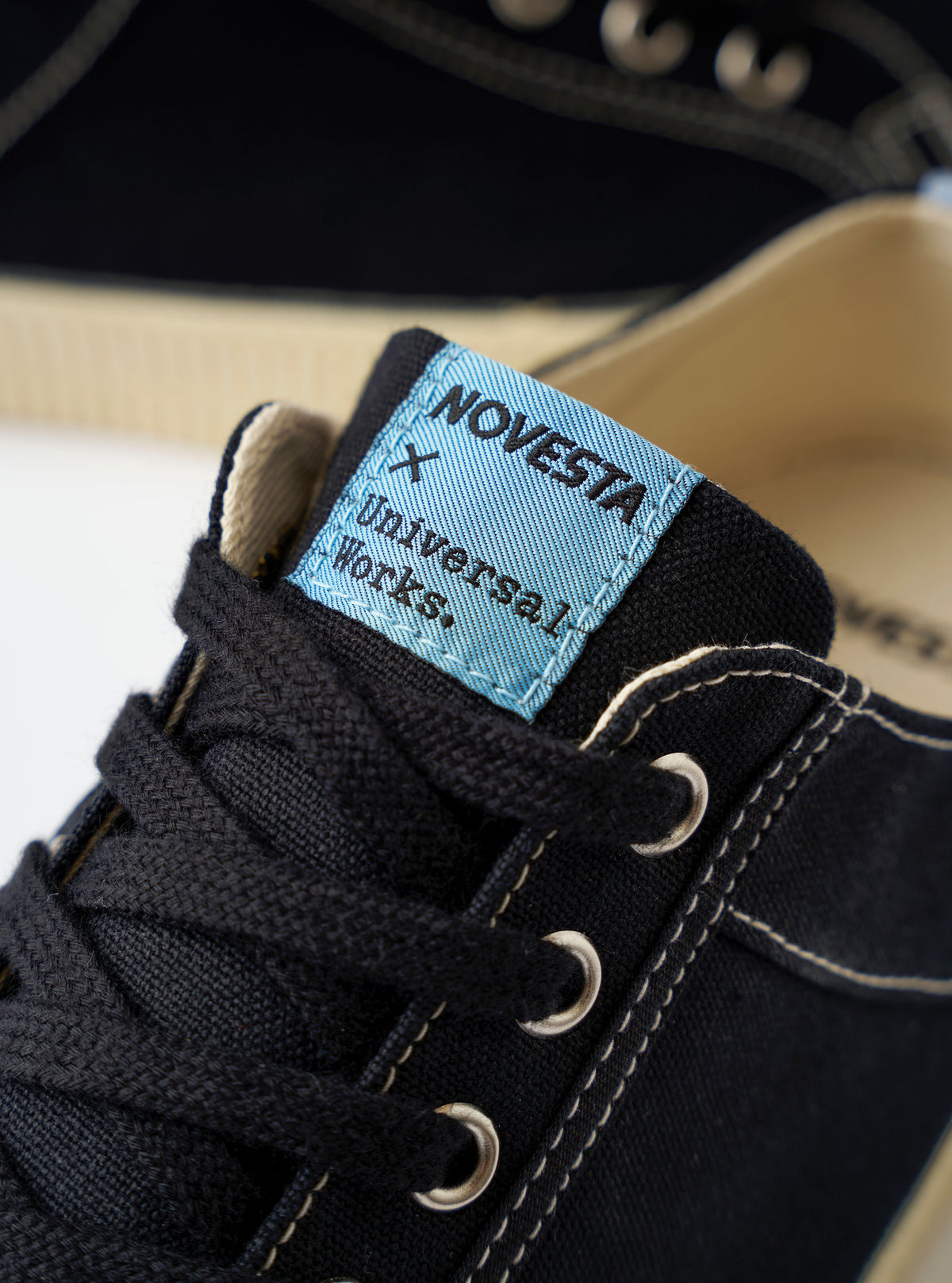 Novesta for Universal Works Black/Pale Blue Canvas Star Master