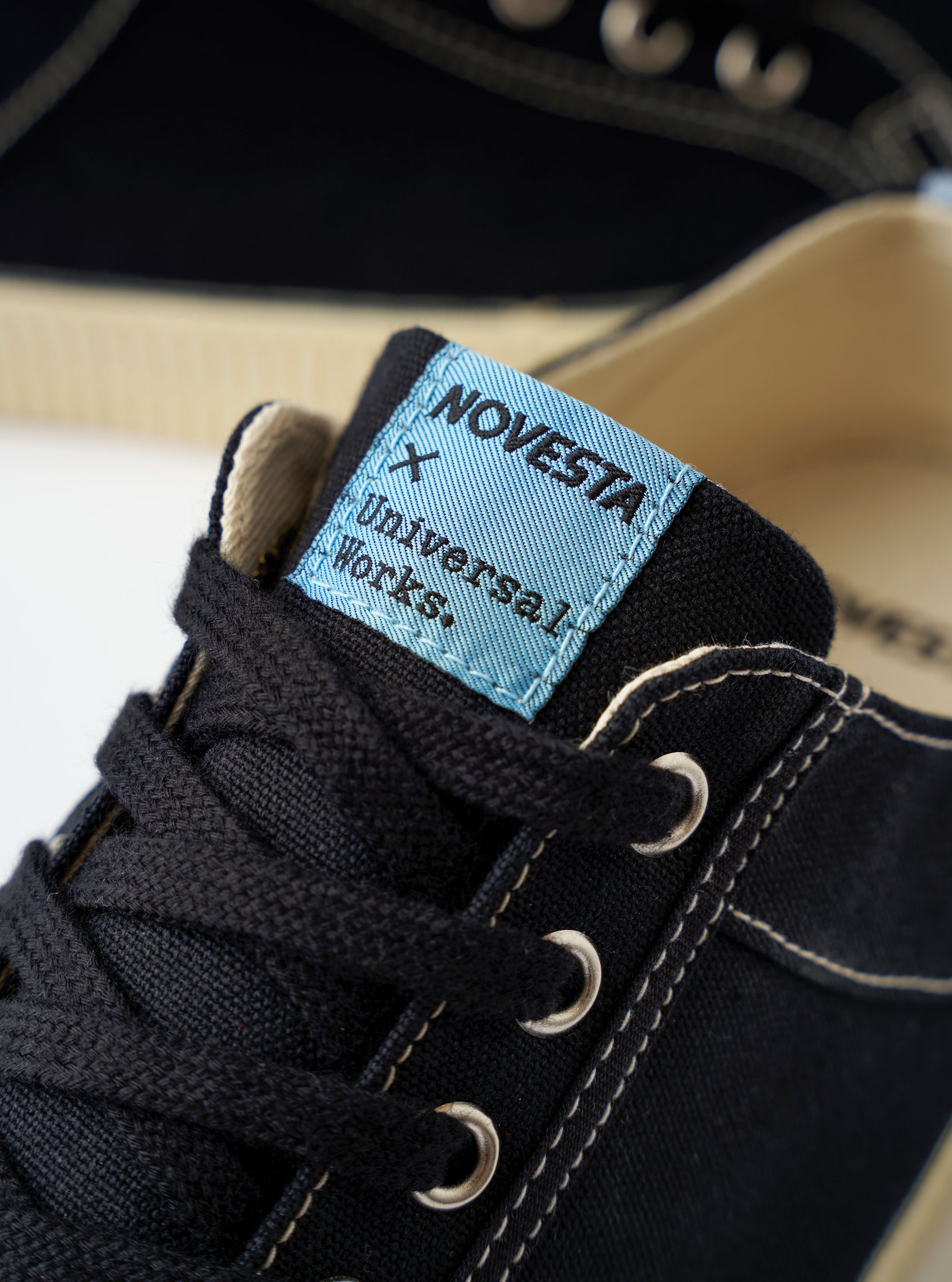 Novesta for Universal Works Black/Pale Blue Canvas Star Master