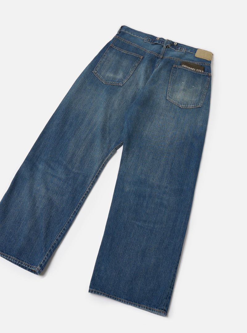 Ordinary Fits 119 Used Wash Indigo Denim Type Wide Jean