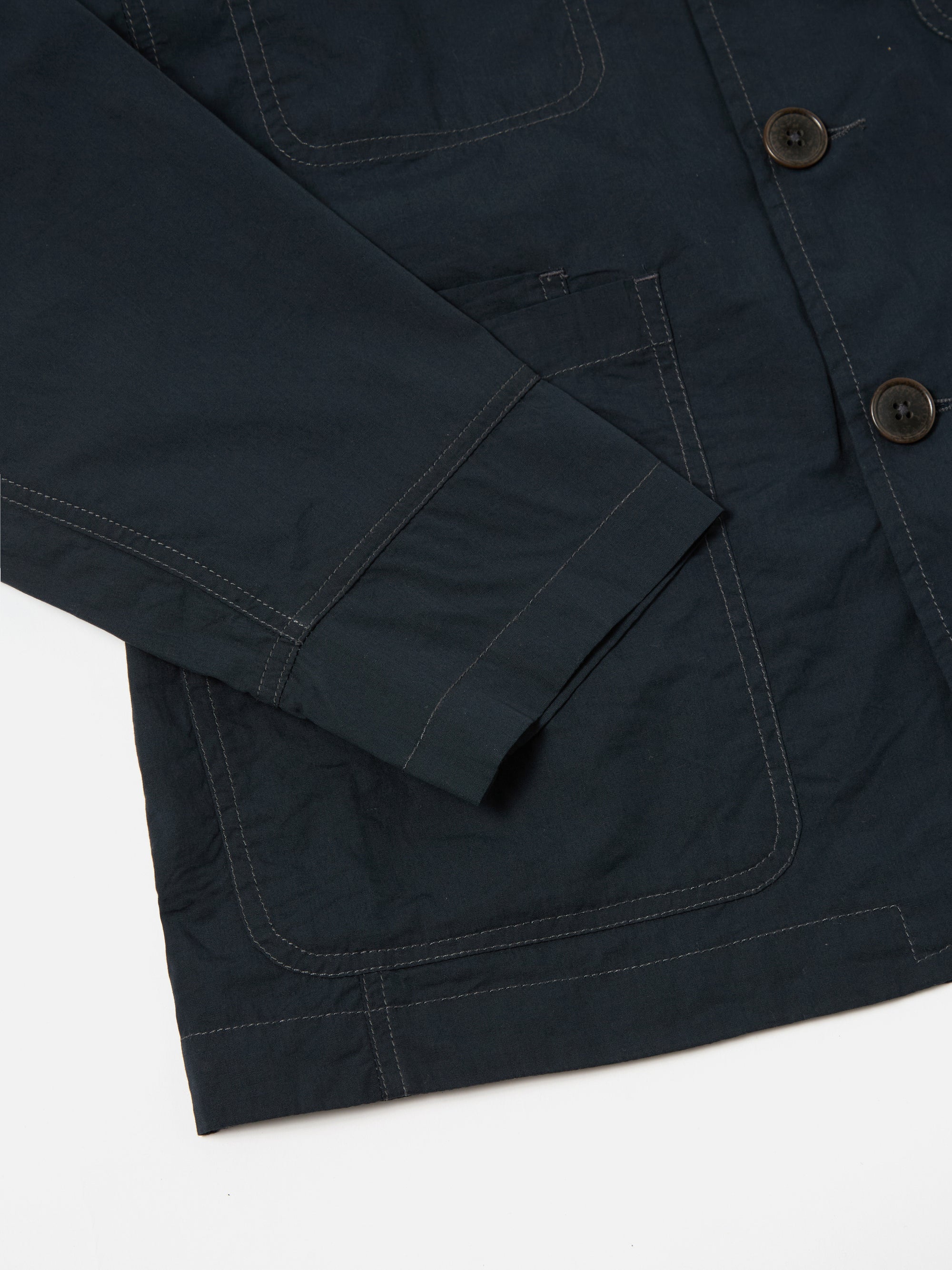 Navy Broad Cloth Original Bakers Jacket